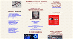 Desktop Screenshot of bendpsychology.com